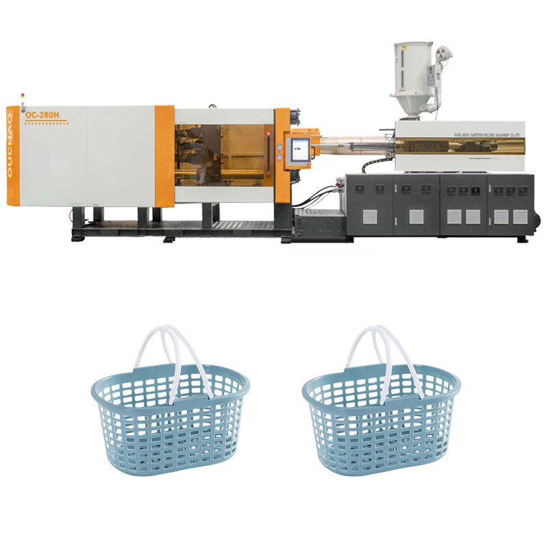 280t Advanced Technology Hydraulic Servo Bathroom Shower Plastic Storage Basket Injection Molding Machine Ouco
